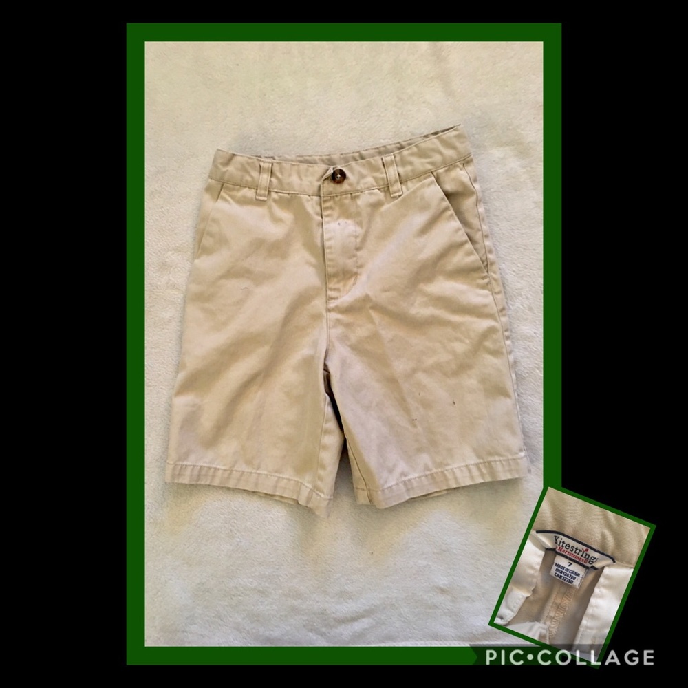 Boys khaki cargo shorts
